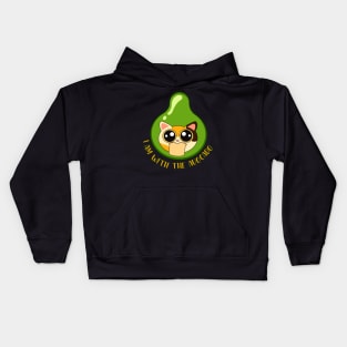 i'm with the Avocado Kids Hoodie